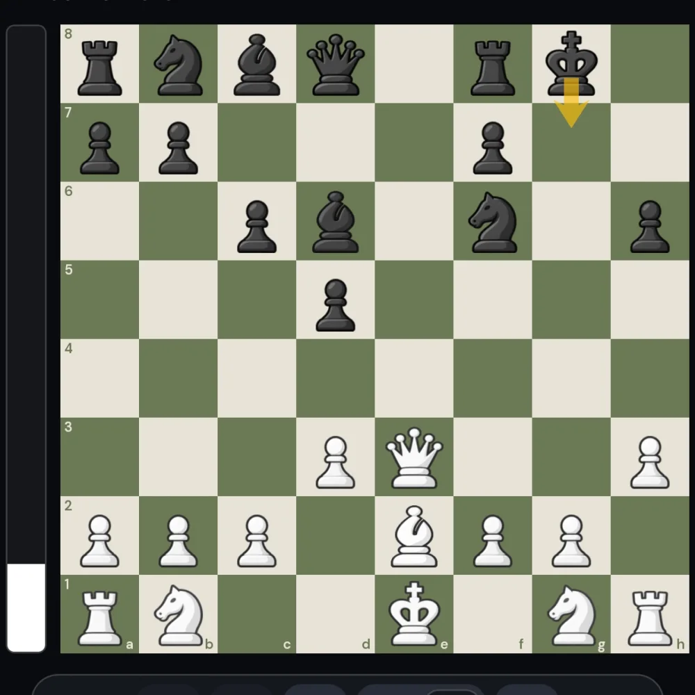 A digital 2D chessboard position ready to import